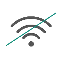 No internet feature icon.